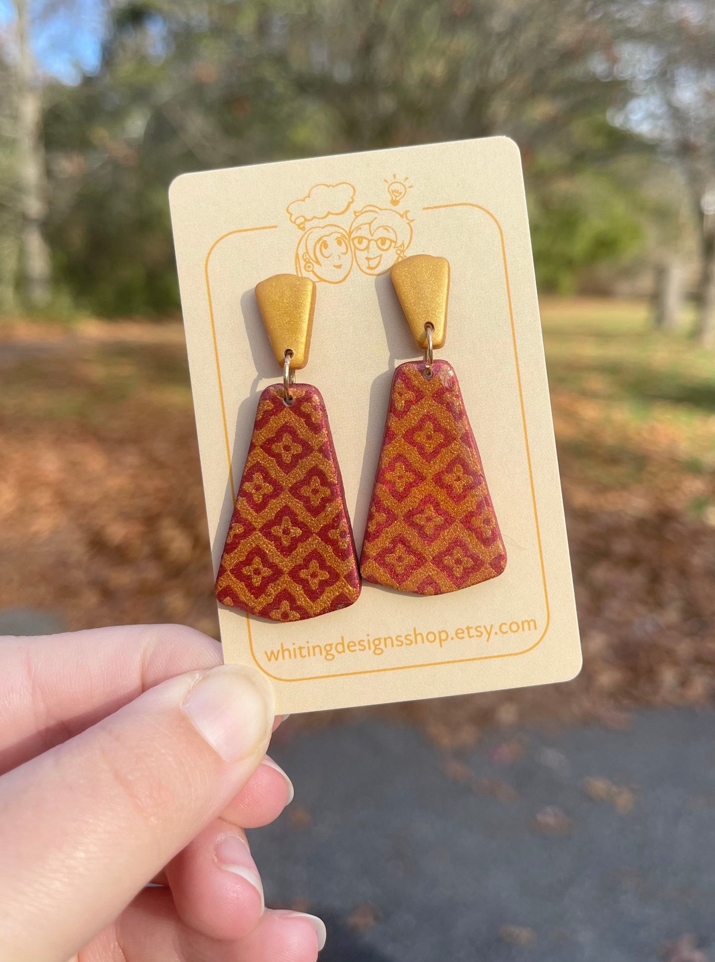 Red & Gold Pendant