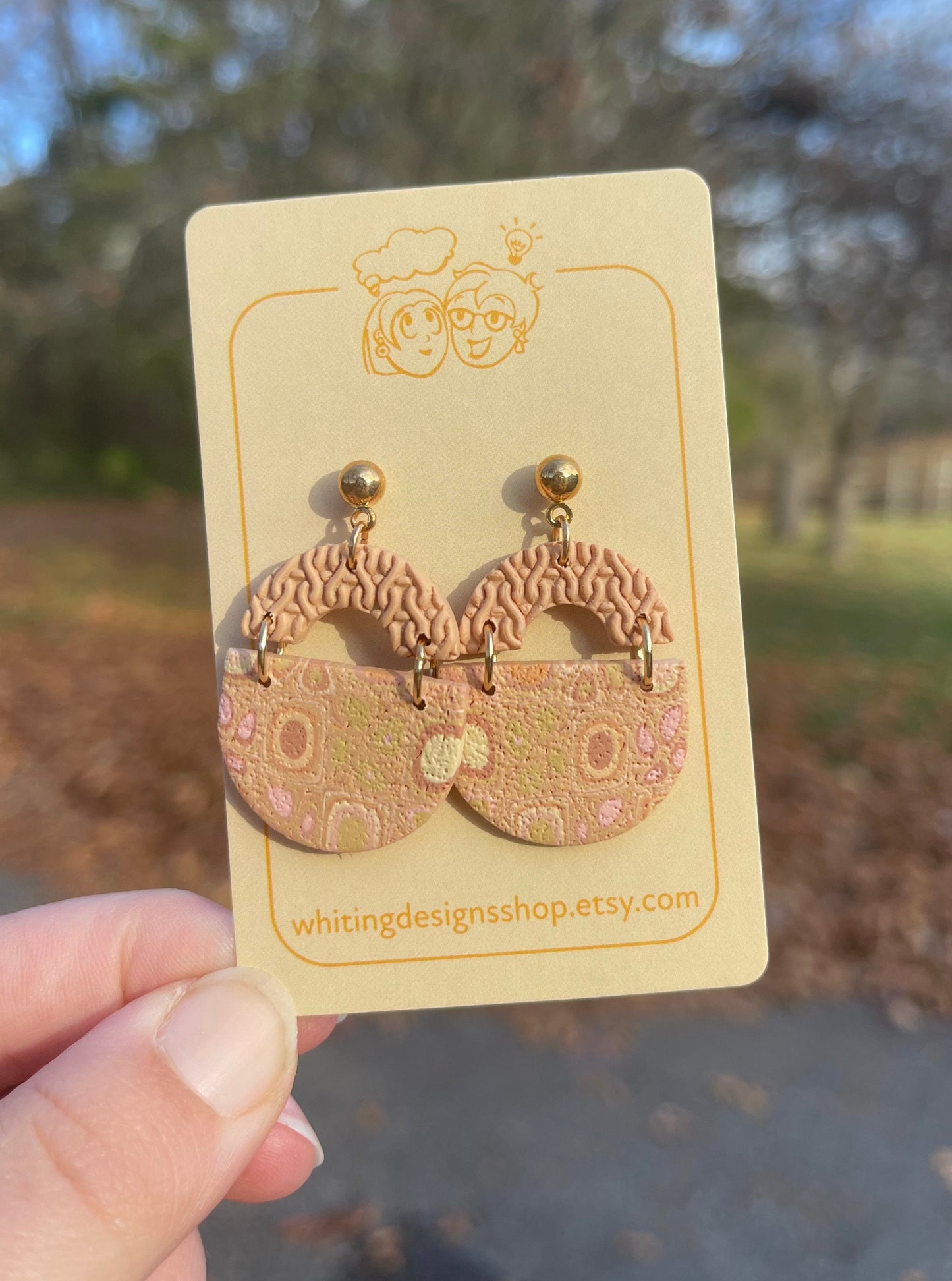 Funky Orange 2-Piece Woven Drops