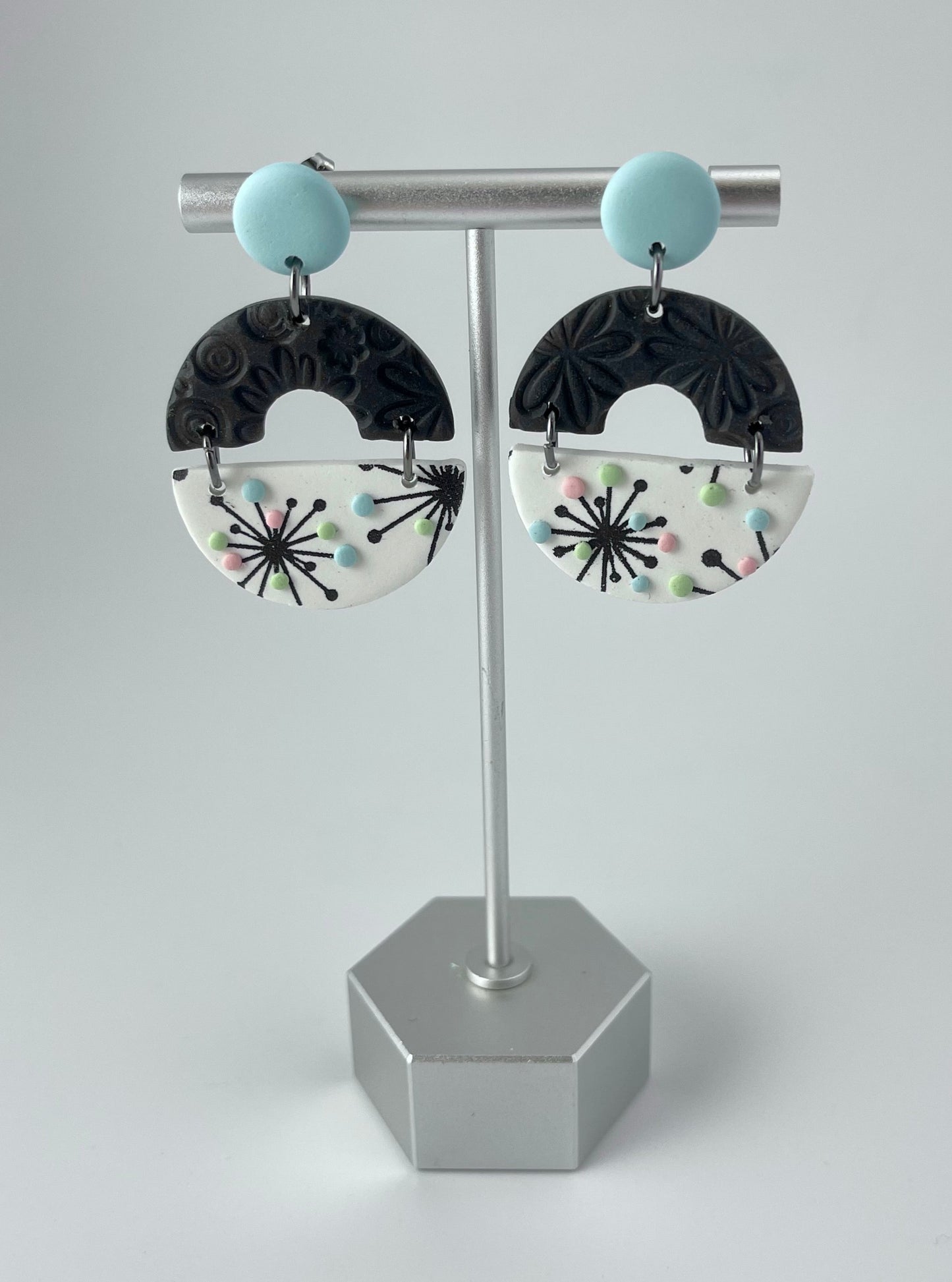 Groovy 50s Starburst Semis - blue