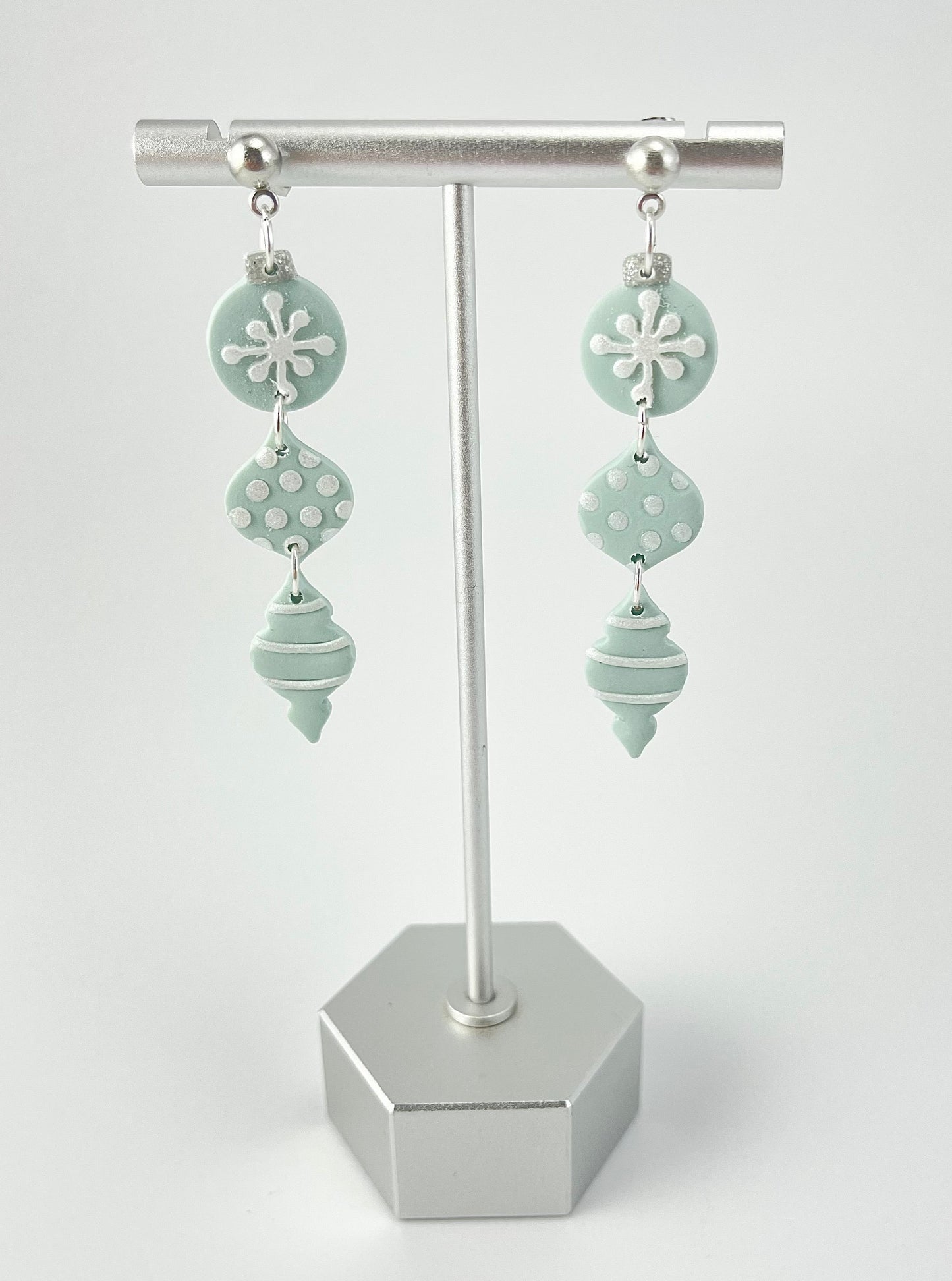 Pale Blue Ornament Trio