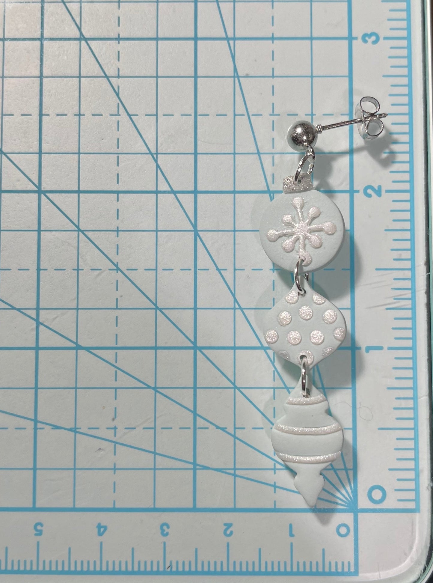 Pale Blue Ornament Trio